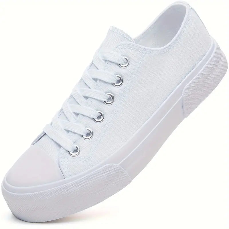 Women Classic Low-Top Basic Canvas Sneakers