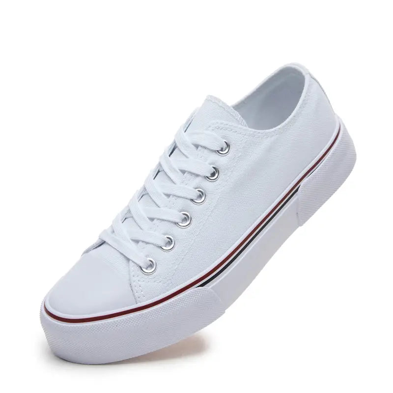 Women Classic Low-Top Basic Canvas Sneakers