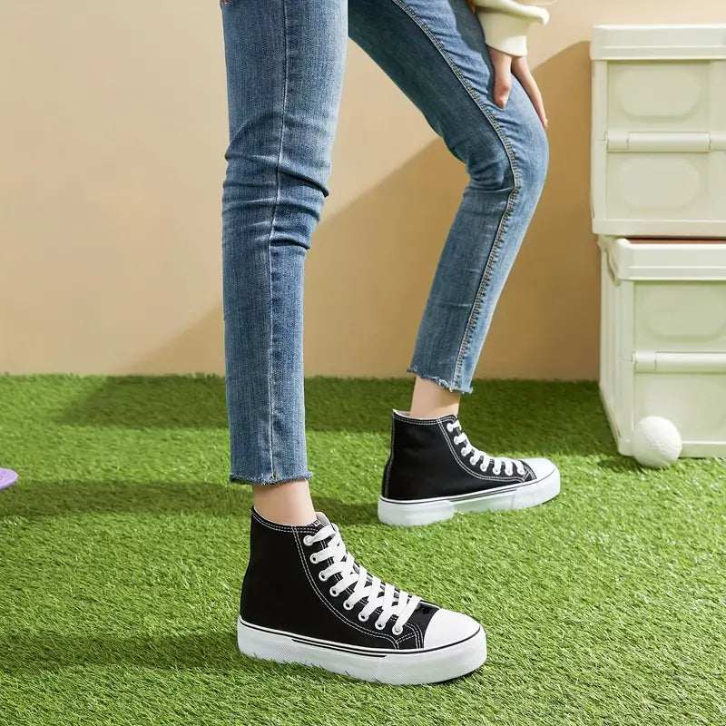 Women 's Mid-Top Canvas Sneakers