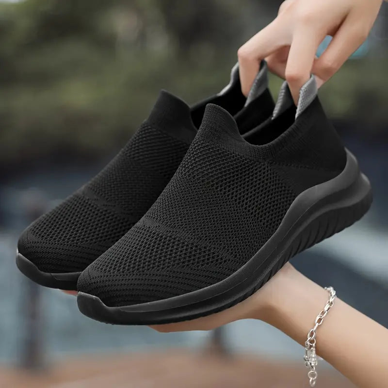 Black woven shoes on sale