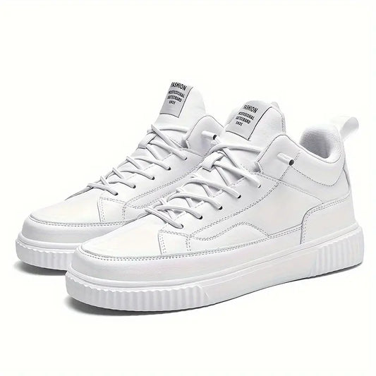 Men's Trendy Solid High Top Skate Sneakers Shoes